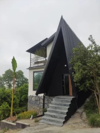 اجاره کلبه سویئیسی جکوزی دار با ویو ابدی اربکله-مازندران، رامسر