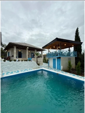 اجاره ویلا سنتی سه خوابه استخردار آبگرم باغ شازده-مازندران، تنکابن