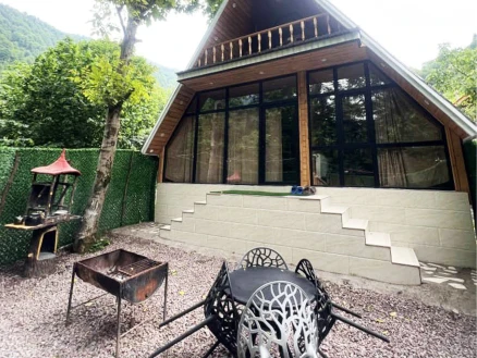 اجاره کلبه سوئیسی  دوخوابه جکوزی دار شالما 1-گیلان، ماسال