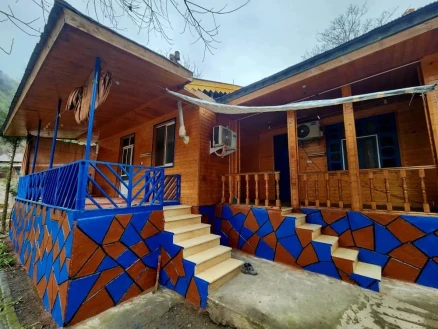 اجاره کلبه دوخوابه جنگلی لب رودخانه 4-گیلان، ماسال